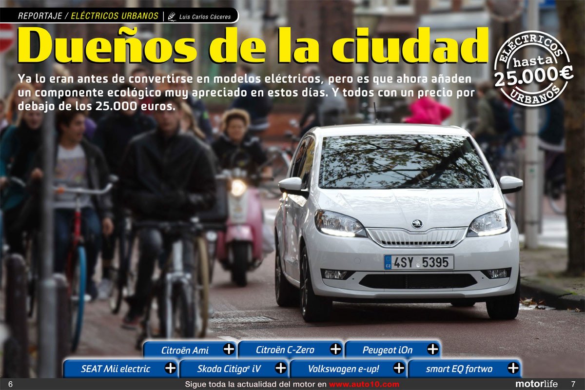 Motorlife Magazine 102: análisis de todos los coches eléctricos urbanos