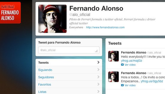 F1: Fernando Alonso estrena su cuenta oficial de twitter