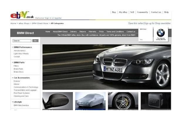 BMW pone una tienda en eBay