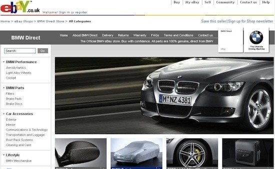 BMW pone una tienda en eBay