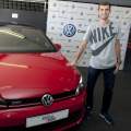 Leo Baptistao nuevo jugador del Atlético de Madrid en el Volkswagen Race Tour del Jarama