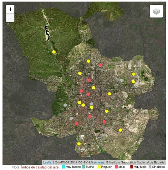 contaminación Madrid