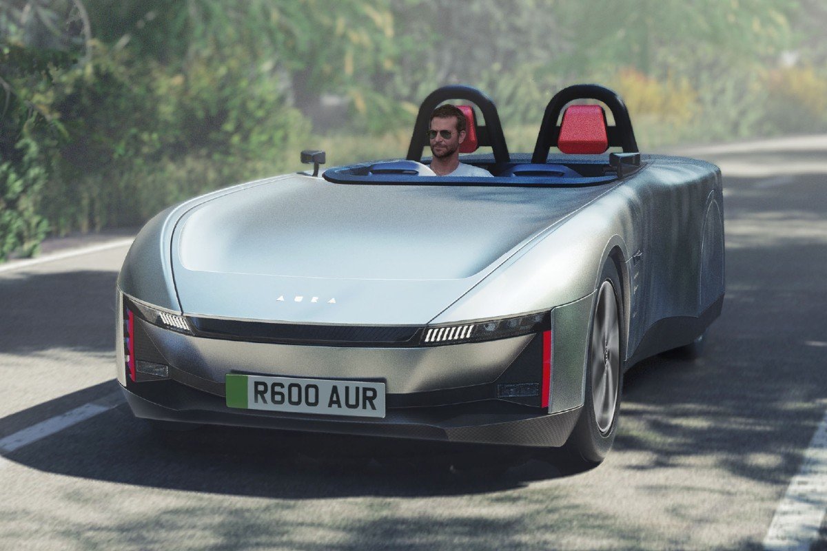 Aura, el coche bala descapotable 100% eléctrico que sueña con llegar a producción