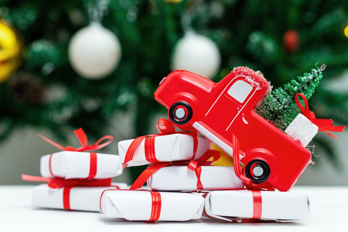 coche cesta navidad