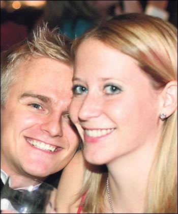 Kovalainen y su novia Catherine