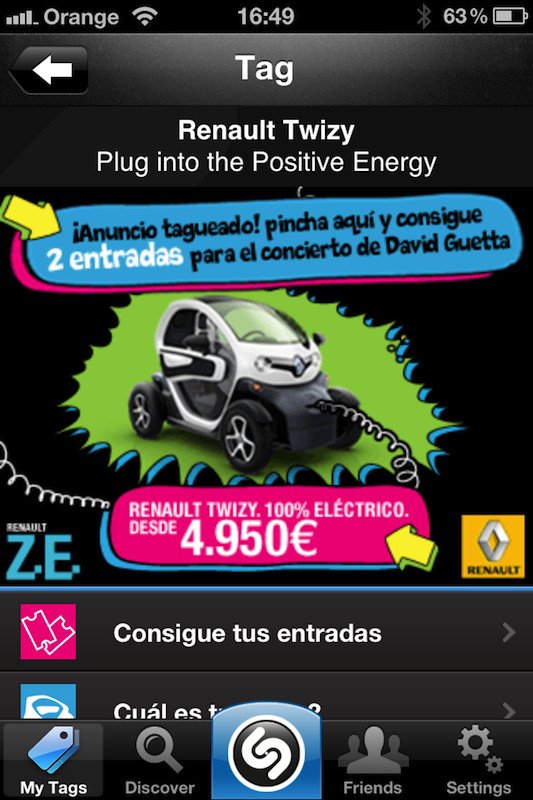 Renault Twizy David Guetta Shazam