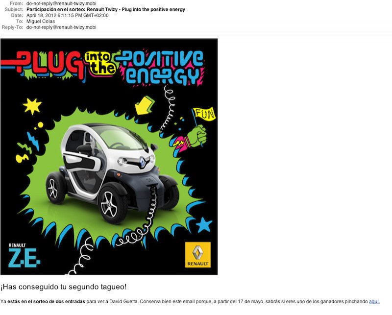 Renault Twizy David Guetta Shazam