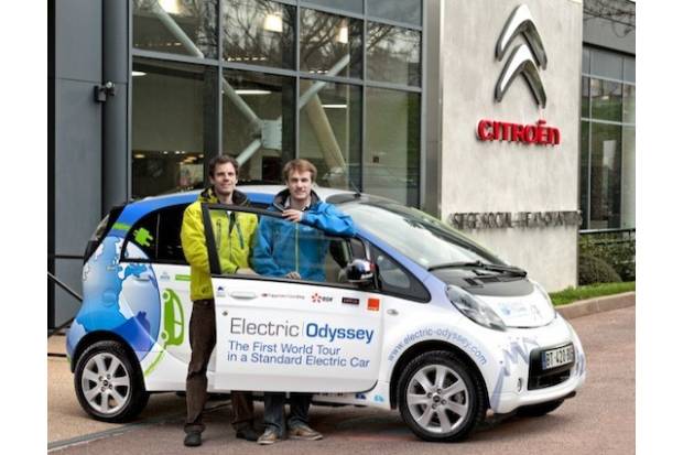Vuelta al mundo con un Citroën C-Zero
