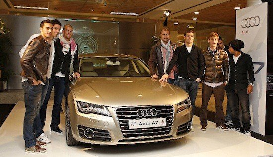 Audi entrega los nuevos coches al Real Madrid