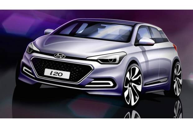 Primeros bocetos del nuevo Hyundai i20