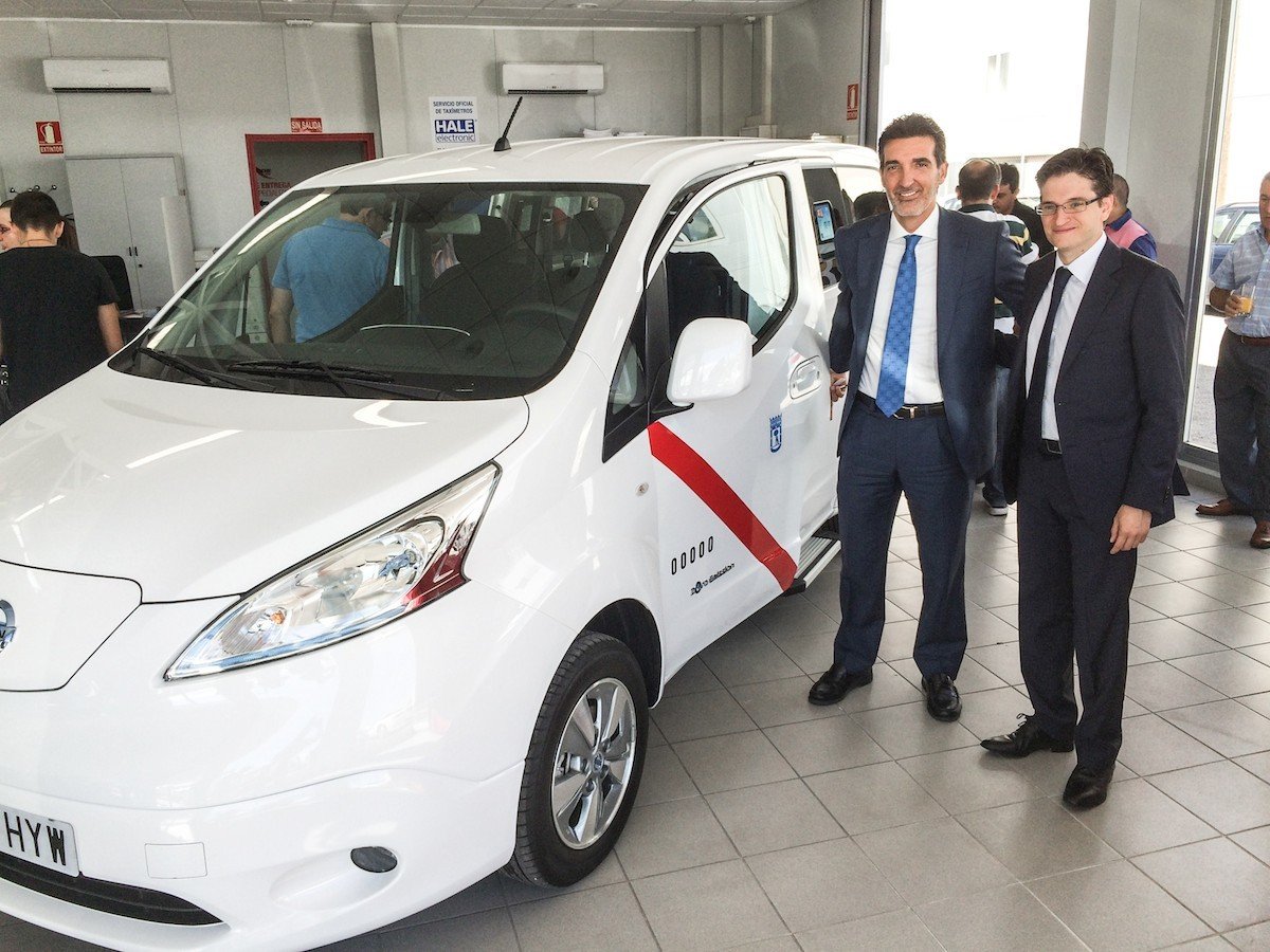 Nissan Leaf, primer coche eléctrico homologado como taxi en la Comunidad de Madrid