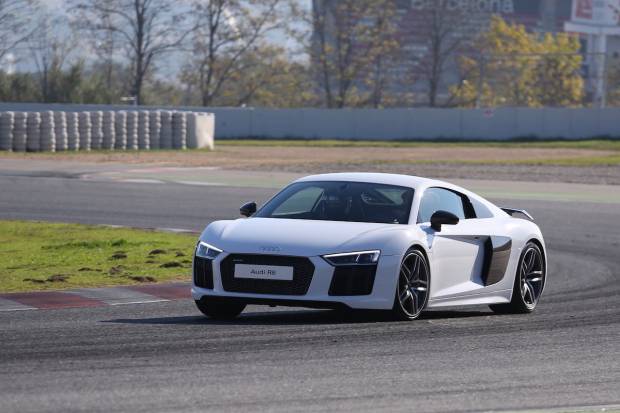 Audi R8 V10 plus, prueba en circuito