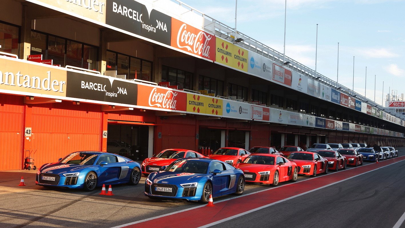 Audi R8 V10 plus, prueba en circuito