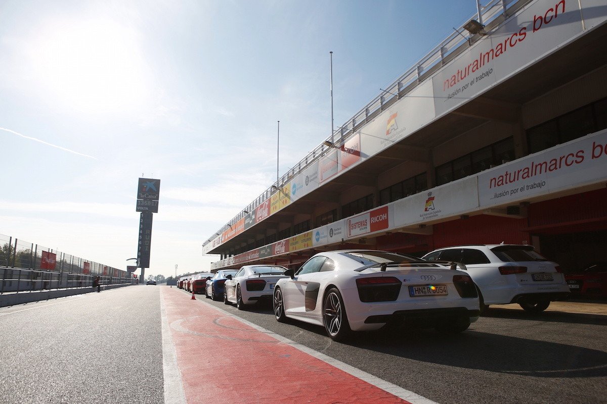 Audi R8 V10 plus, prueba en circuito