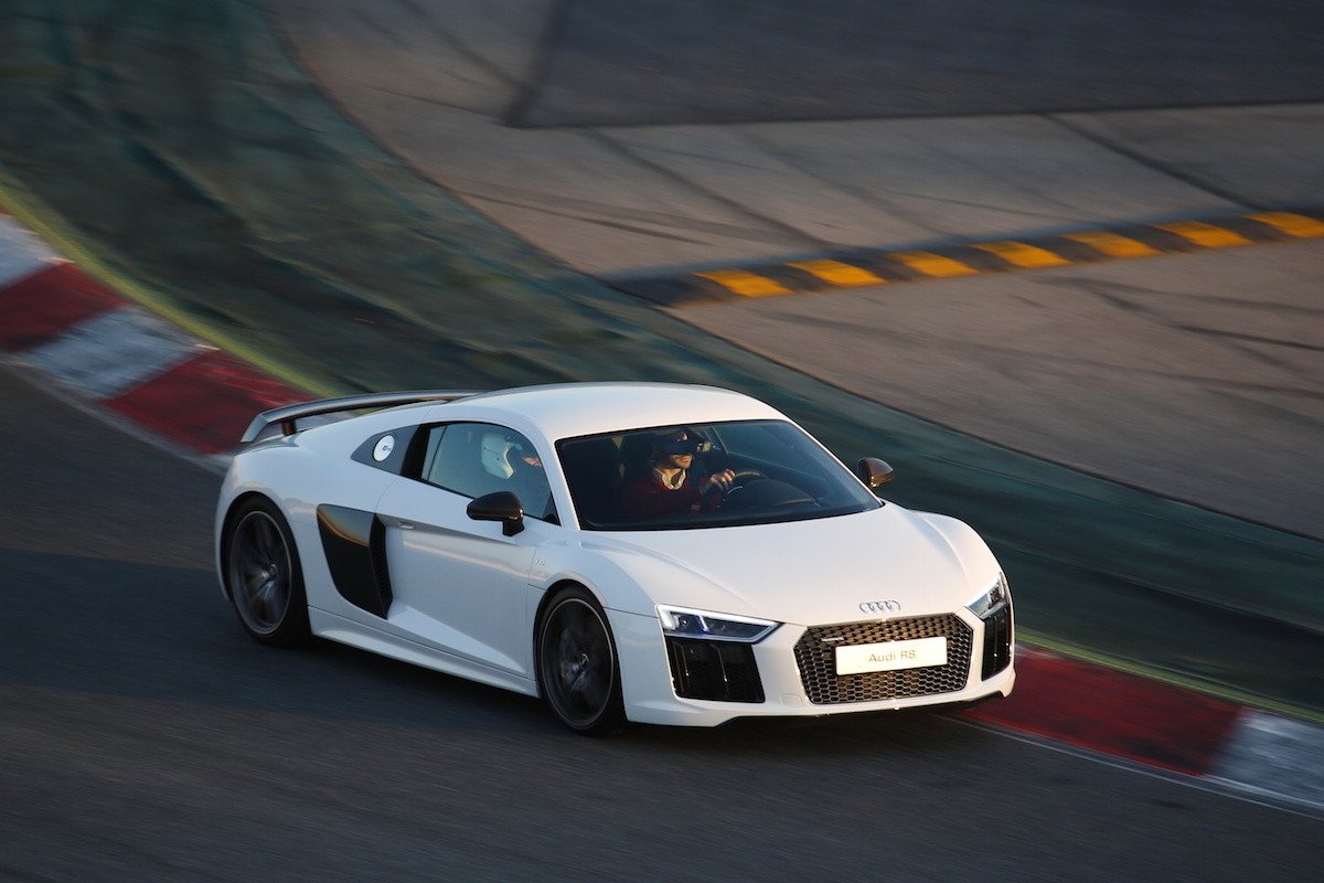 Audi R8 V10 plus, prueba en circuito
