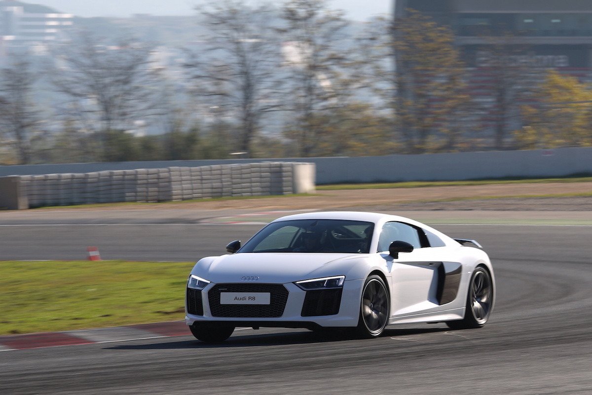Audi R8 V10 plus, prueba en circuito