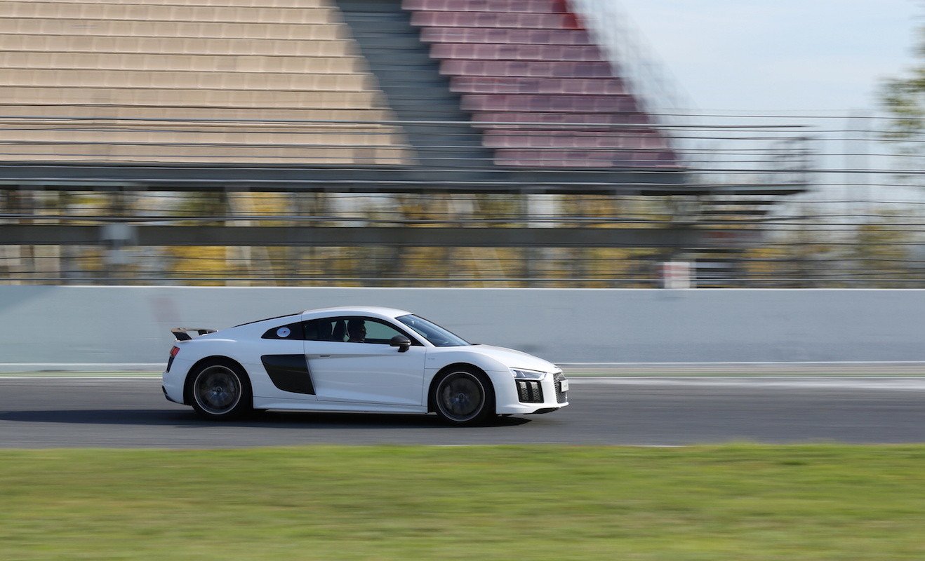Audi R8 V10 plus, prueba en circuito