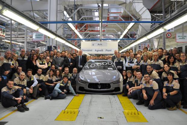 Se fabrica el coche número 10.000 en la planta Avvocato Agnelli de Maserati