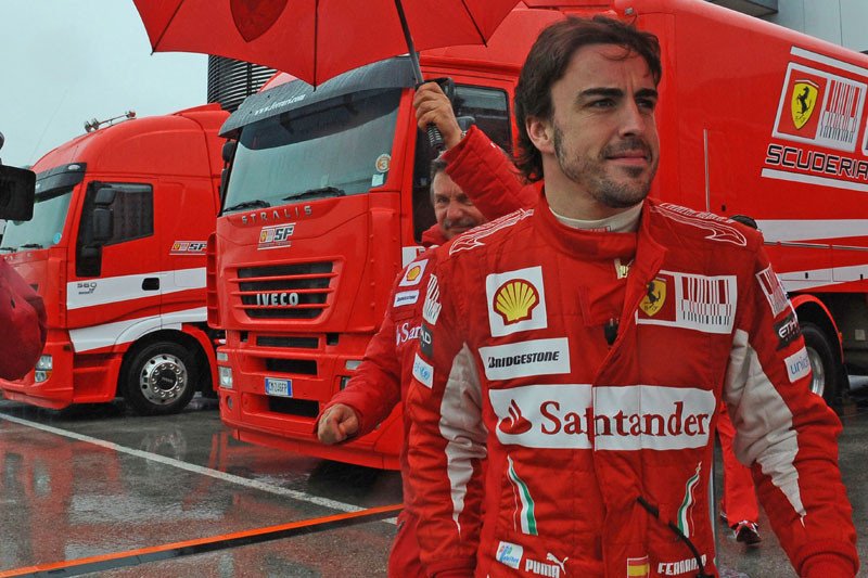 F1: Fernando Alonso cuarto en mojado 