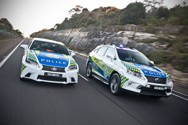 Coches híbridos de Lexus para la policía australiana