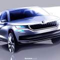 Primer boceto del futuro Skoda Kodiaq