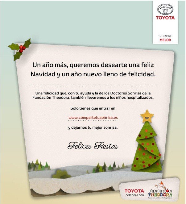 Toyota y la Fundación Theodora, trabajando por una Navidad mejor para todos