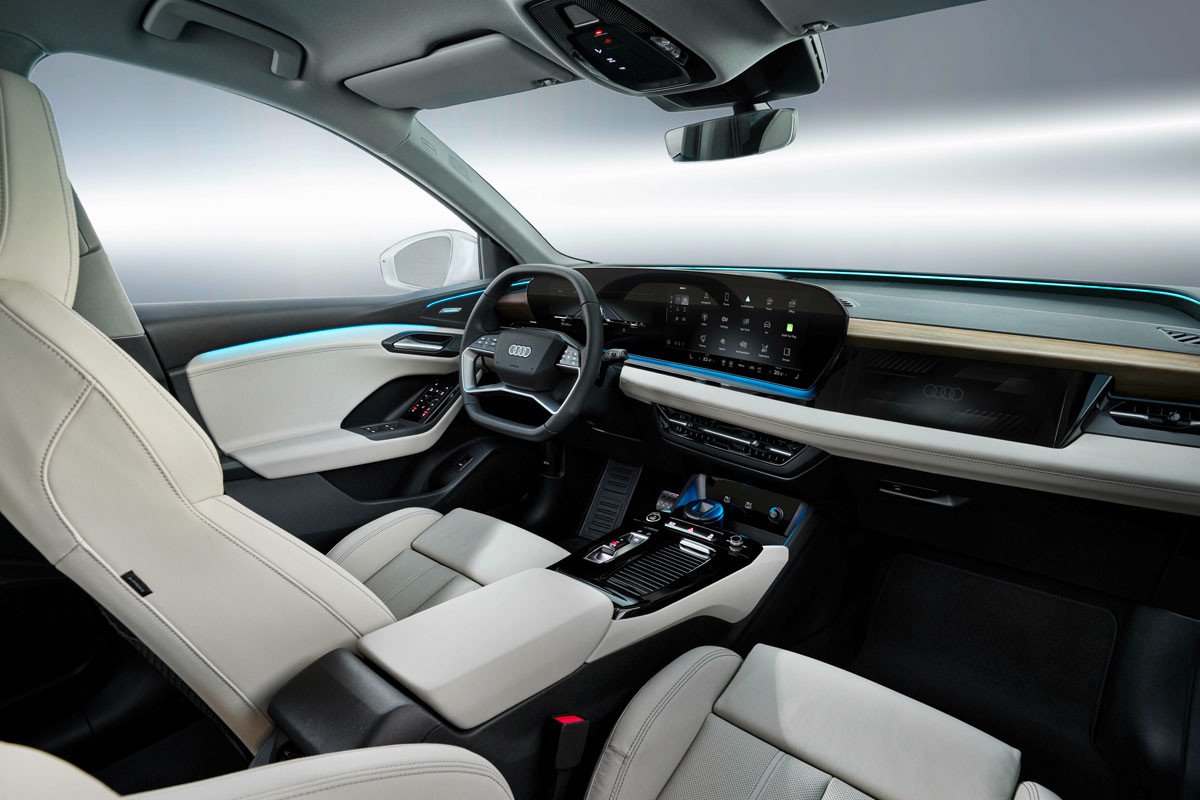 Primera pista sobre el próximo Audi Q6 e-tron: descubrimos todo su interior