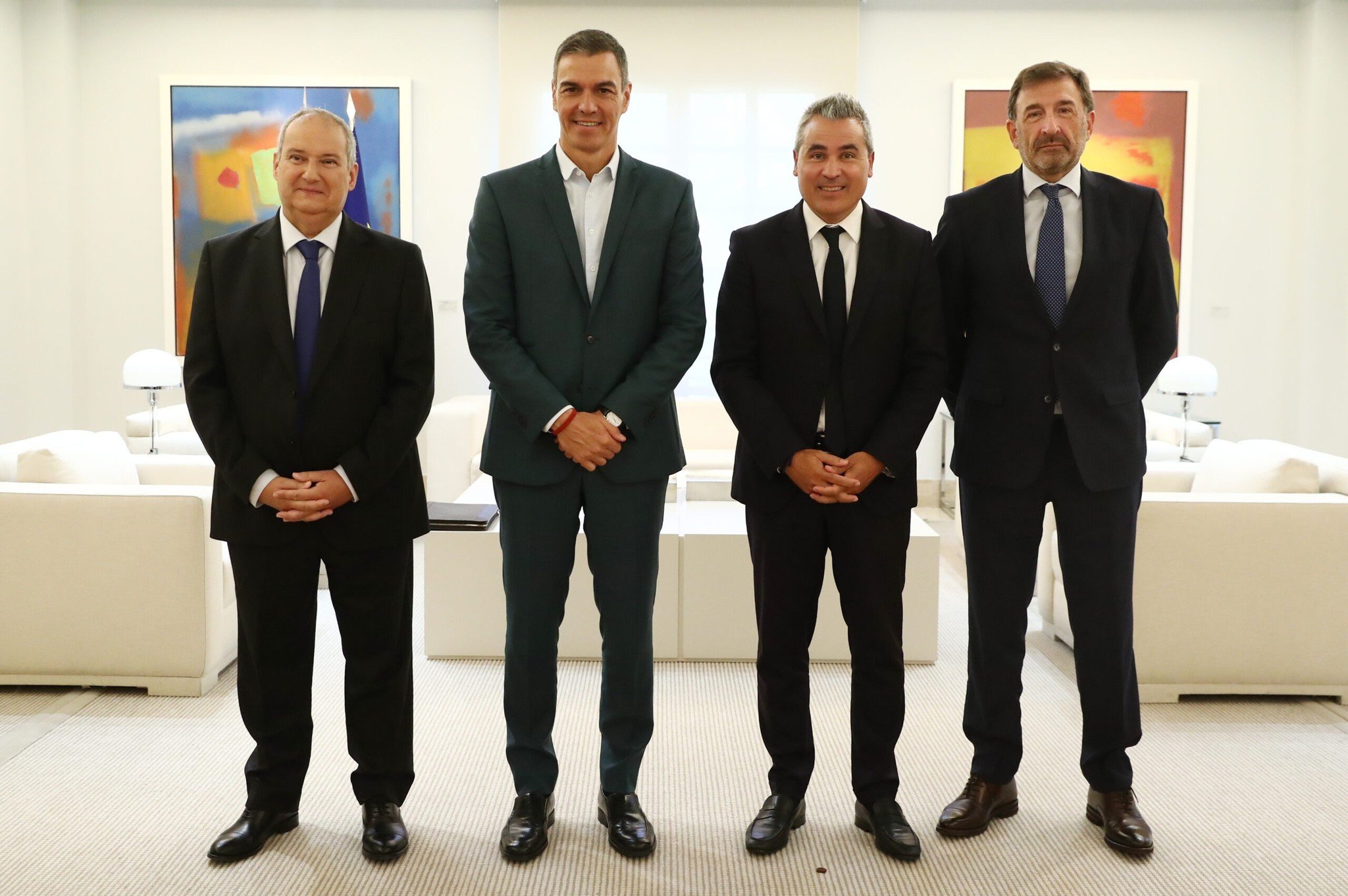 Reunión Recasens y Pedro Sánchez