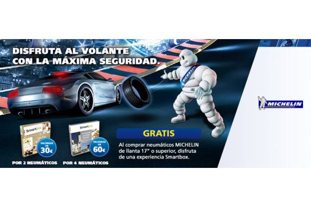 Michelin regala una experiencia Smartbox comprando neumáticos
