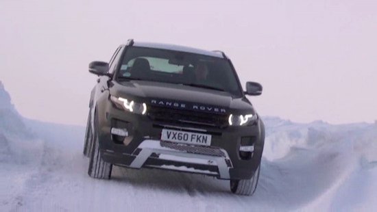 Range Rover Evoque: conducción en nieve