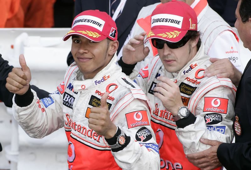 Alonso y Hamilton, un dúo que nunca mezclo bien