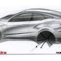 Primer boceto del Mahindra XUV Aero SUV Concept