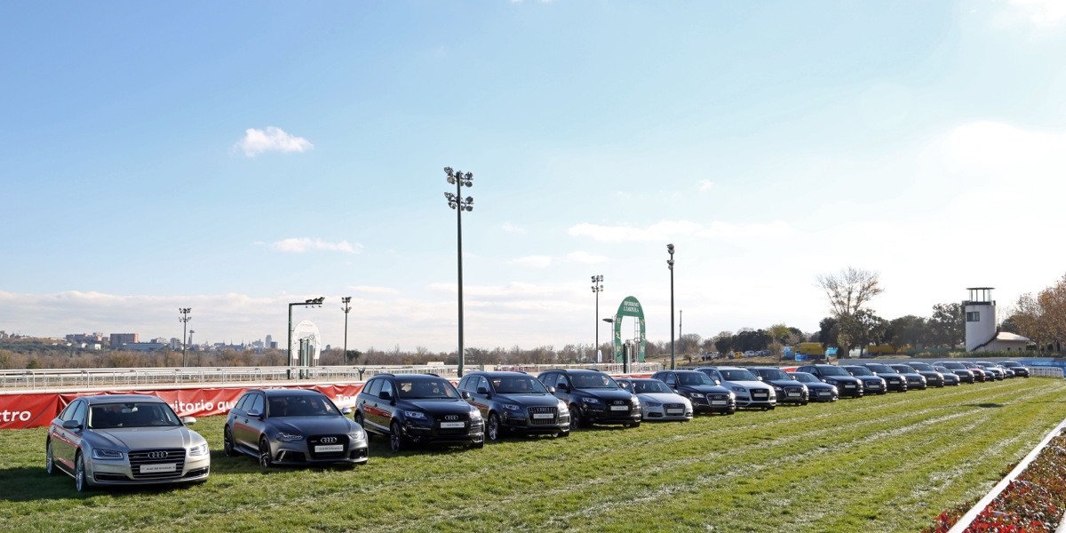 Audi entrega los nuevos coches al Real Madrid para la temporada 2013/14