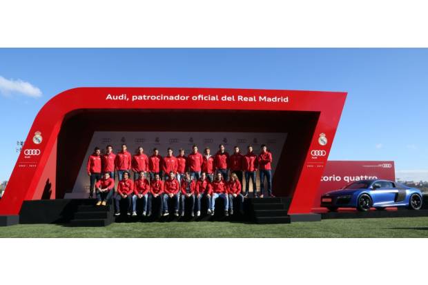 Audi entrega los nuevos coches al Real Madrid para la temporada 2013/14