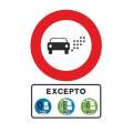 Así será la señal que avisará del acceso a una Zona de Bajas Emisiones