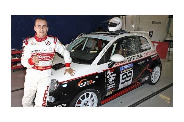 Vídeo y fotos de Jorge Lorenzo en Montmeló con el Abarth Asseto Corse
