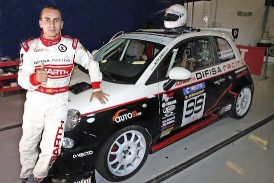 Vídeo y fotos de Jorge Lorenzo en Montmeló con el Abarth Asseto Corse