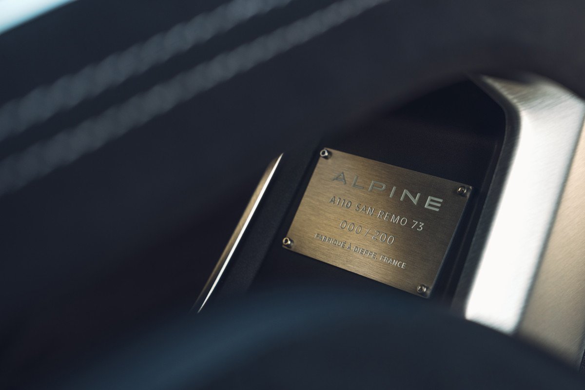 Alpine se abona a las ediciones limitadas: así luce la San Remo 73 dedicada a los rallys