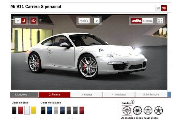 Porsche estrena web de configuración de tu coche