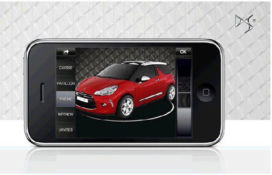 El iPhone te ayuda a elegir tu Citroën DS3