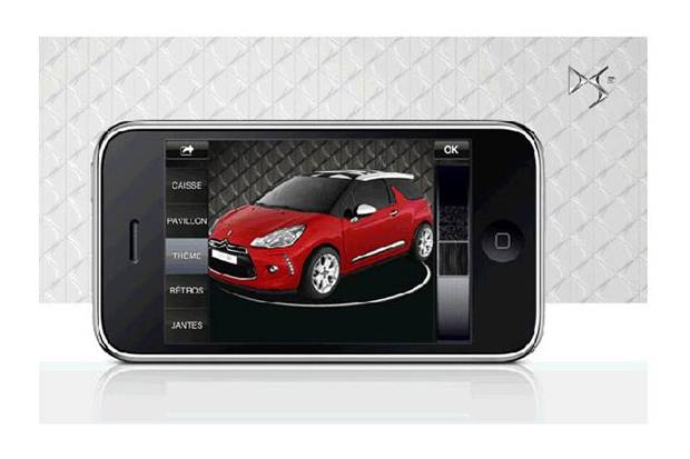 El iPhone te ayuda a elegir tu Citroën DS3