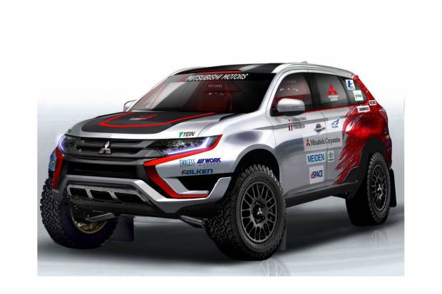 Mitsubishi prepara un Outlander PHEV para raids