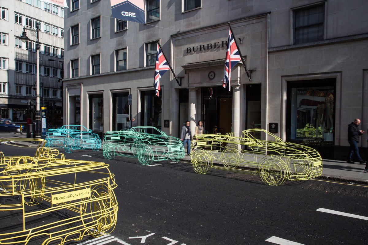 Land Rover llena Londres de Evoque Cabrio