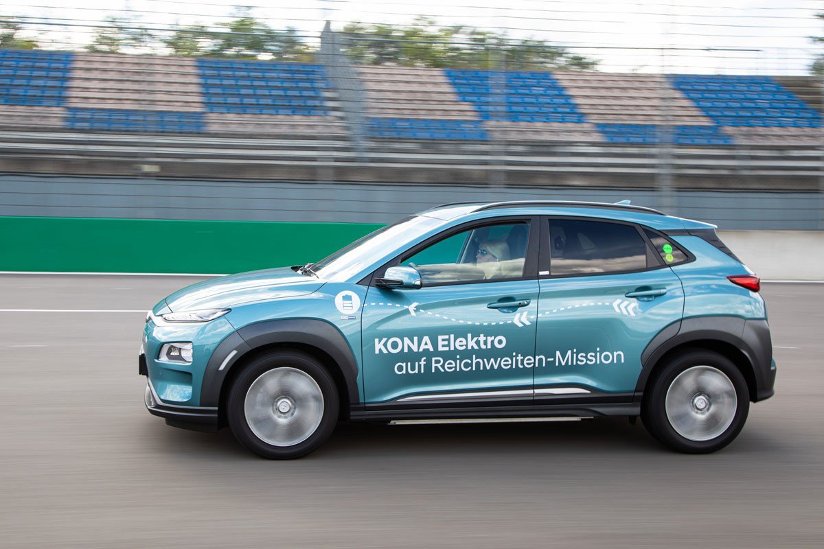 Récord de autonomía: Hyundai consigue recorrer más de 1.000 km con un Kona eléctrico