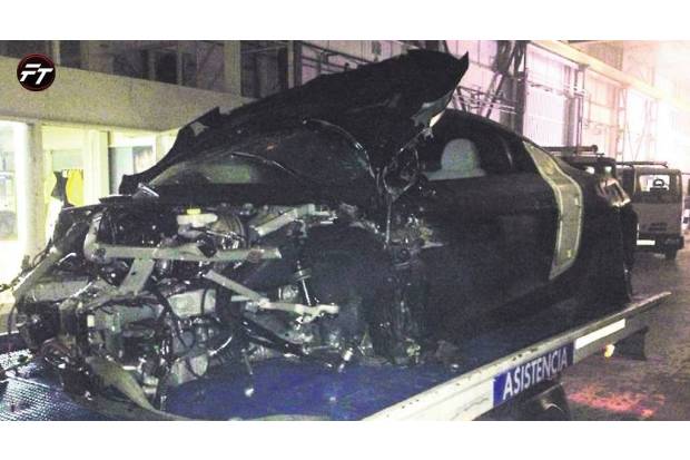 El futbolista Alexis Sánchez destroza su Audi R8