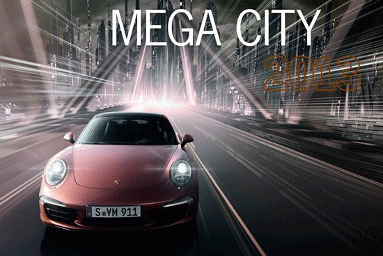Calendario Porsche 2013: Mega City