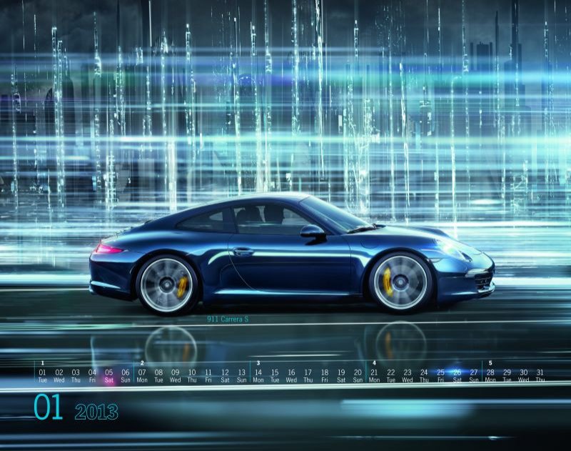 Calendario Porsche 2013: Mega City