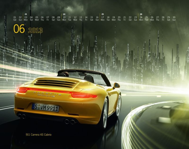 Calendario Porsche 2013: Mega City