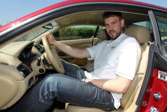 Marc Gasol y su Jaguar XK