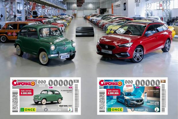 Así es el sorteo especial de la ONCE que conmemora el aniversario del nacimiento de SEAT
